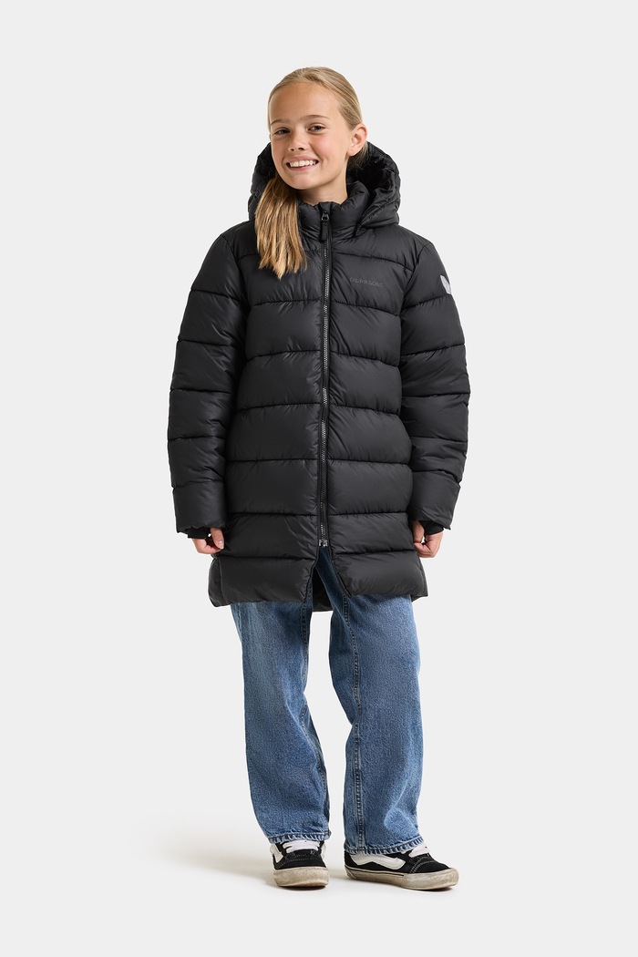 Kurtka zimowa dziecięca SCORIA KIDS PARKA 2 Didriksons czarny 506476