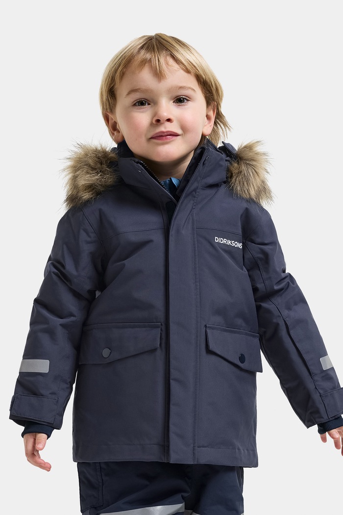 Didriksons Kurtka zimowa dziecięca BJÄRVEN KIDS PARKA 5 granatowy 506325