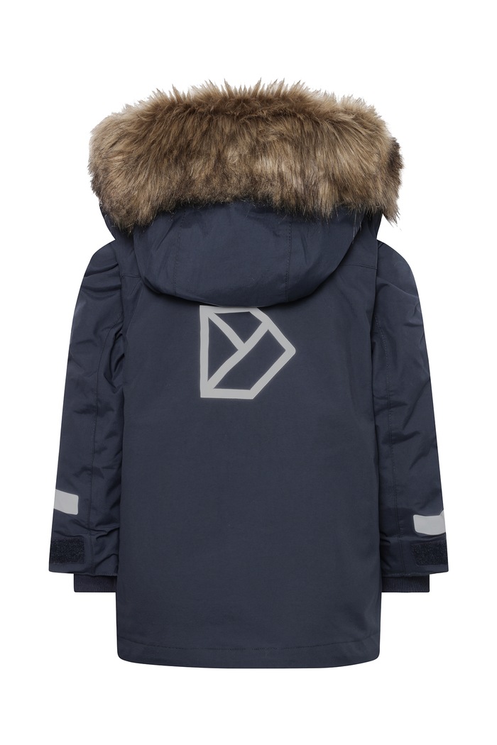 Chłopiec Didriksons Kurtka zimowa dziecięca BJÄRVEN KIDS PARKA 5 506325 granatowy