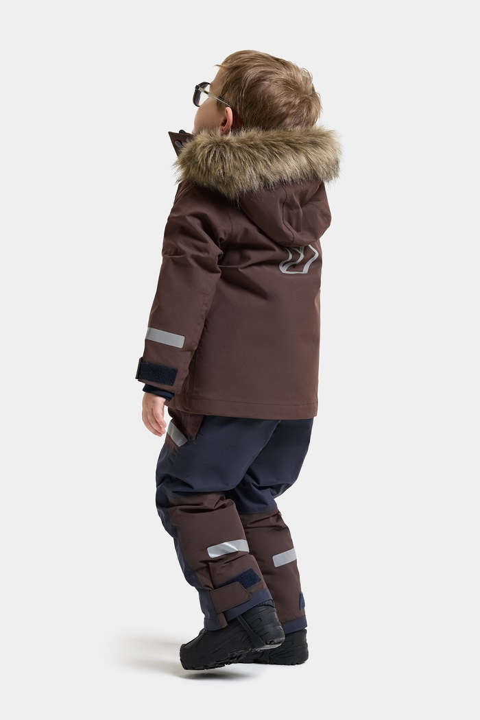Kurtka zimowa dziecięca BJÄRVEN KIDS PARKA 5 Didriksons 506325 brązowy
