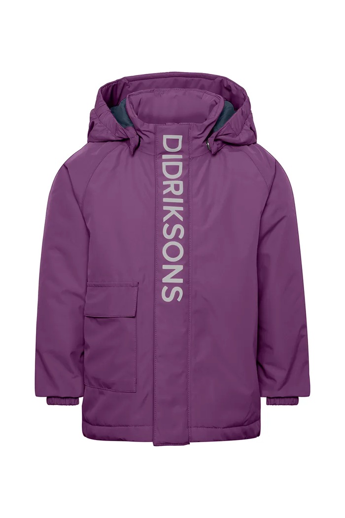 Didriksons Kurtka przeciwdeszczowa dziecięca TALVI KIDS JKT 2 506324 fioletowy AW26