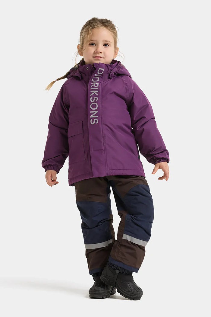 Kurtka przeciwdeszczowa dziecięca TALVI KIDS JKT 2 Didriksons 506324 fioletowy