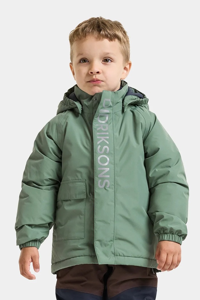 Didriksons Kurtka przeciwdeszczowa dziecięca TALVI KIDS JKT 2 zielony 506324