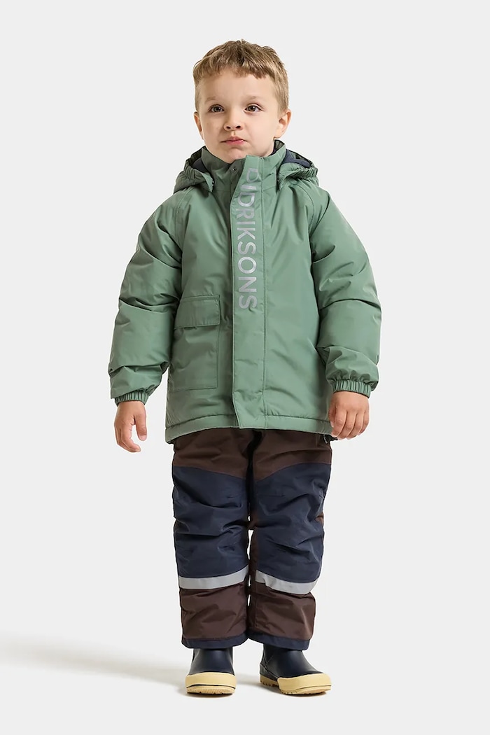Kurtka przeciwdeszczowa dziecięca TALVI KIDS JKT 2 Didriksons 506324 zielony