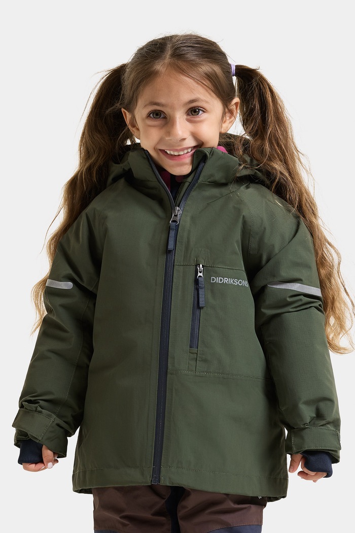 Didriksons Kurtka zimowa dziecięca FALKEN KIDS JKT 2 zielony 506307