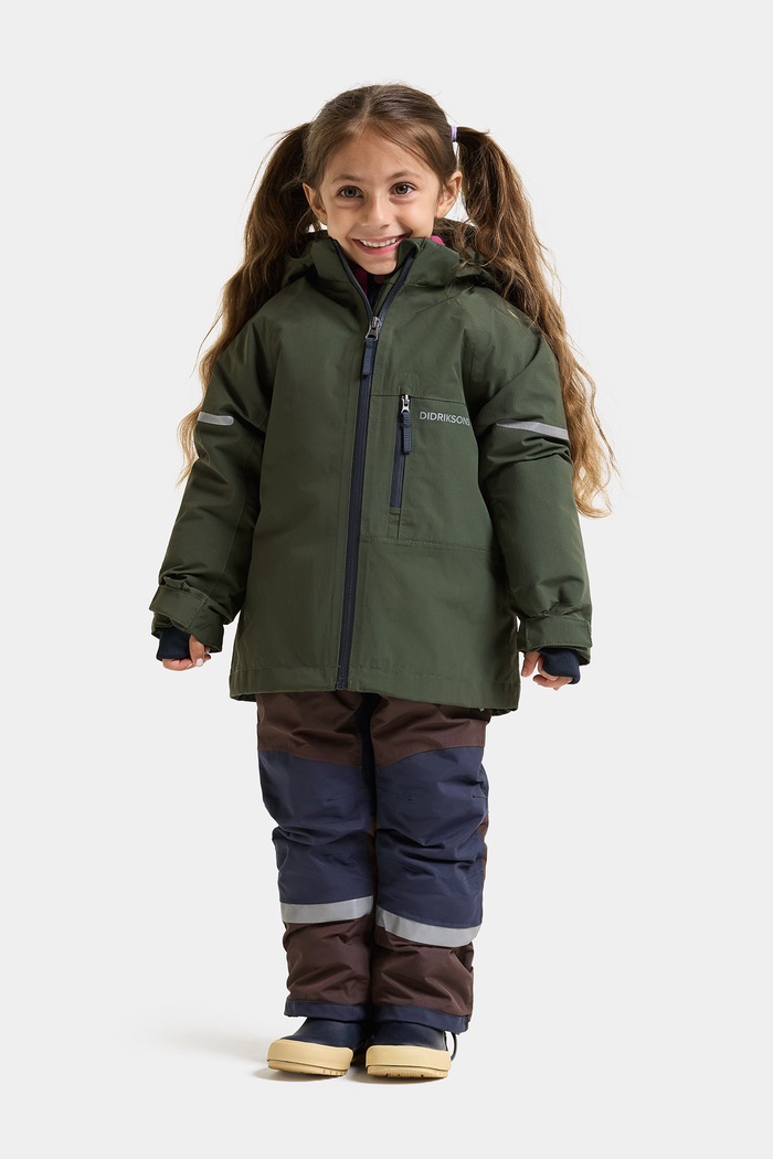 Kurtka zimowa dziecięca FALKEN KIDS JKT 2 Didriksons zielony 506307