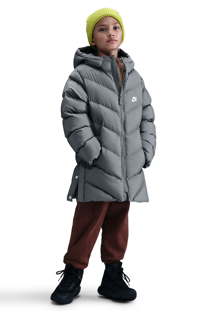 Nike Kurtka pikowana dziecięca Nike Sportswear All Day Play HJ2722 szary AW26
