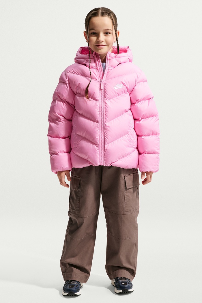 Nike Kurtka pikowana dziecięca Nike Sportswear All Day Play HQ4976 różowy AW26