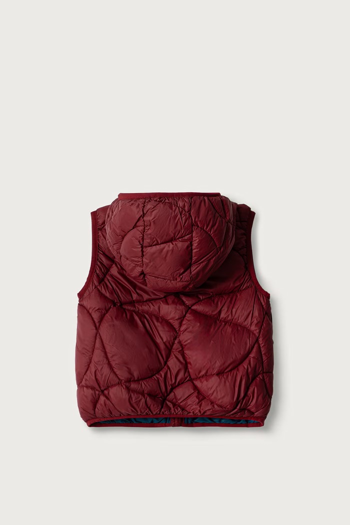 United Colors of Benetton Bezrękawnik dziecięcy 2TWDGJ00U.P.Seasonal bordowy AW26