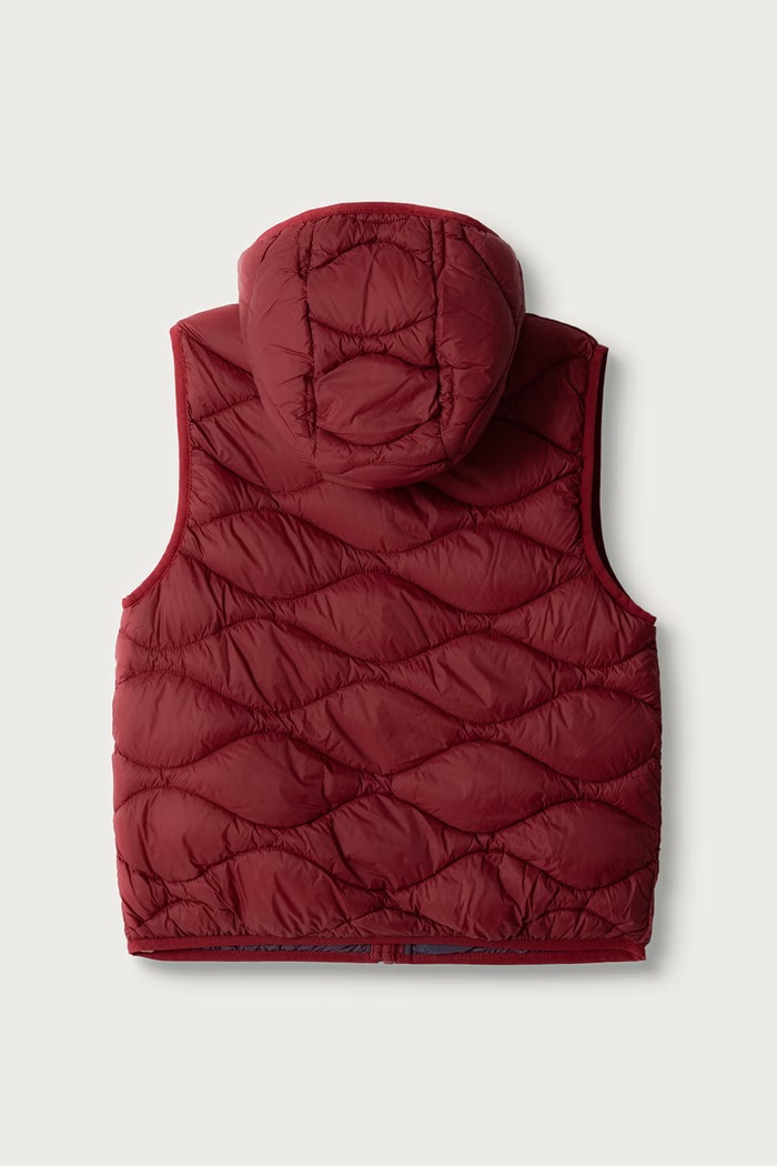 United Colors of Benetton Bezrękawnik dziecięcy 2TWDCJ01B.G.Seasonal bordowy AW26