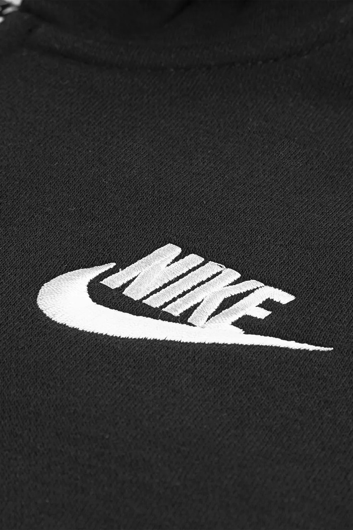 Суичър с цип и качулка за деца с памук Nike 86L089 черен
