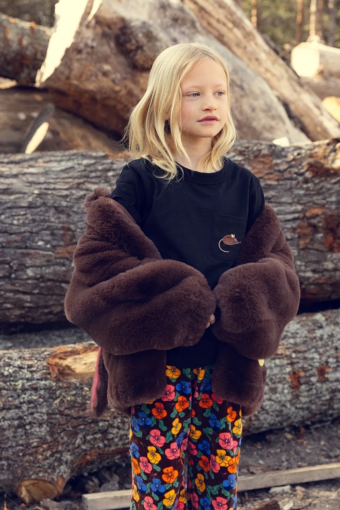 Mini Rodini Kurtka dziecięca polarowa Rabbits 26710112