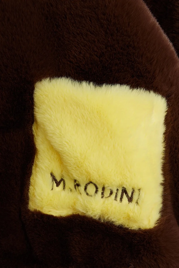 Kurtka dziecięca polarowa Rabbits Mini Rodini brązowy 26710112