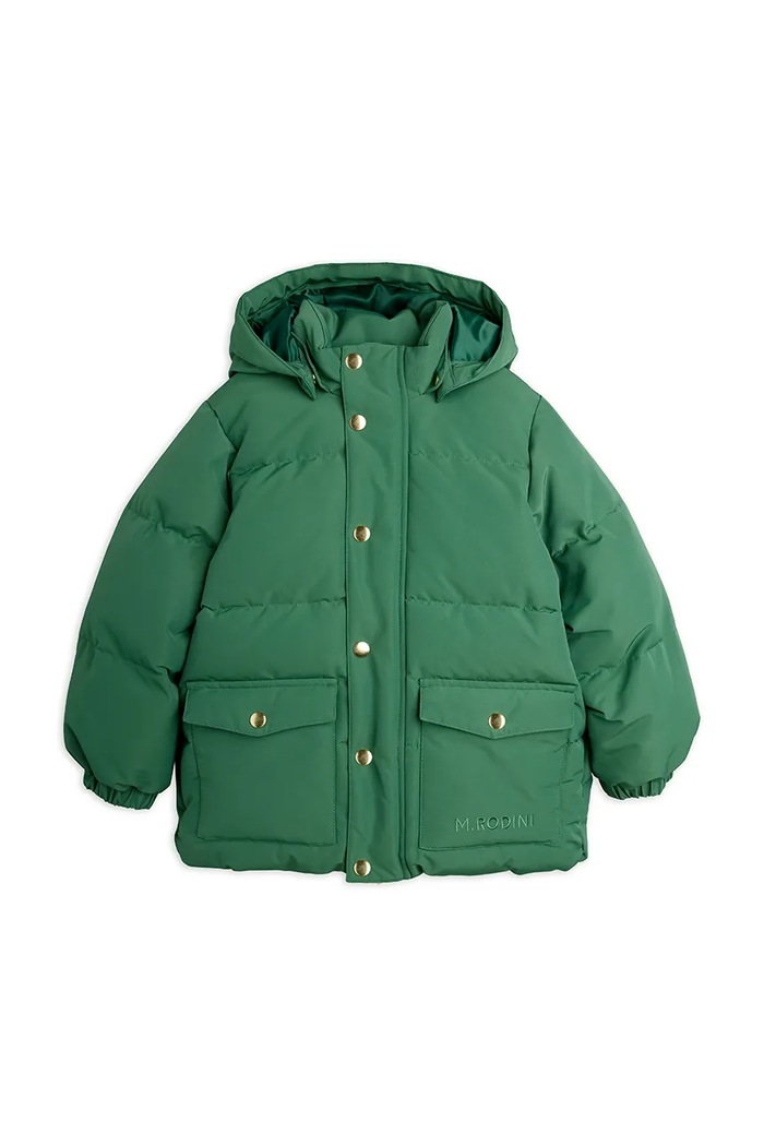 Mini Rodini Kurtka puchowa dziecięca 26710110 zielony AW26