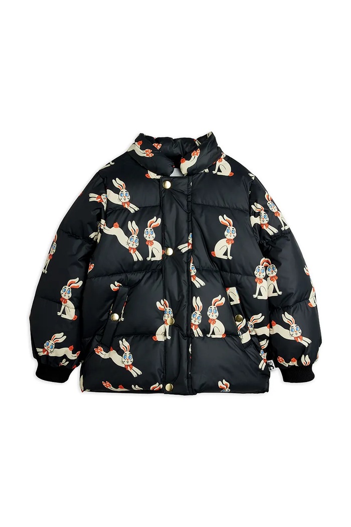 Kurtka puchowa dziecięca Rabbits Mini Rodini 26710101 czarny