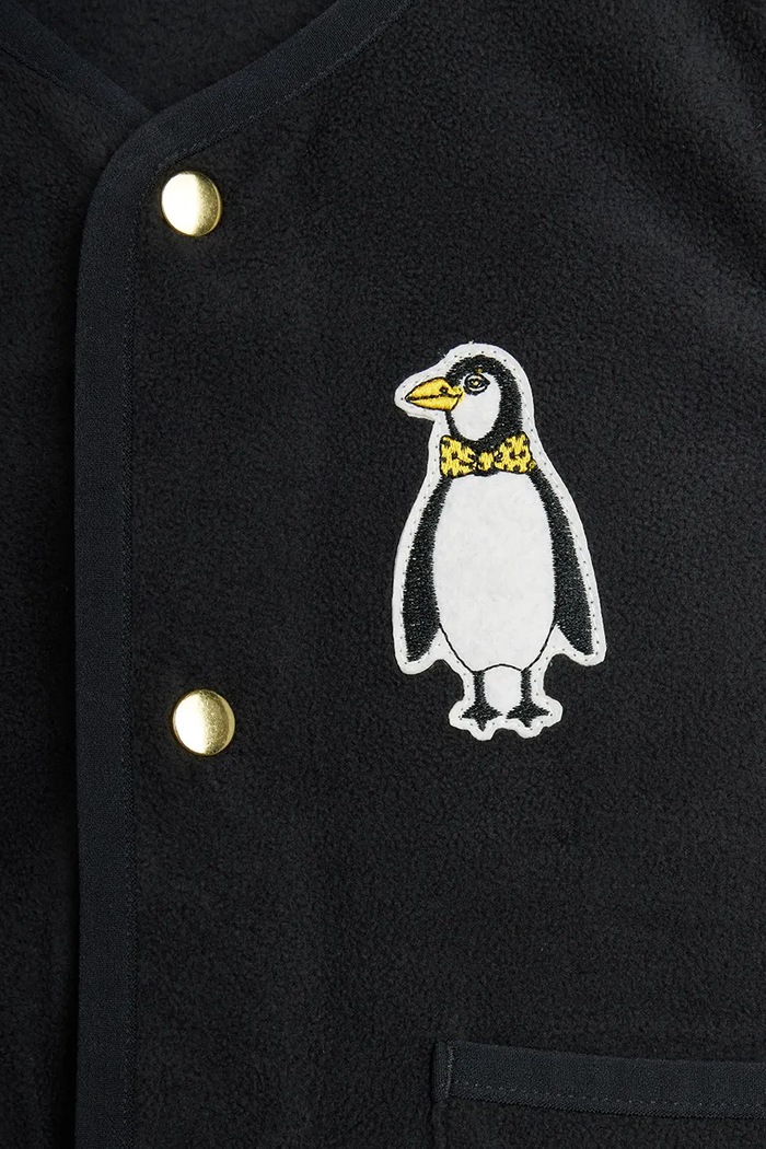 Bezrękawnik dziecięcy polarowy Penguin Mini Rodini 11000364 czarny