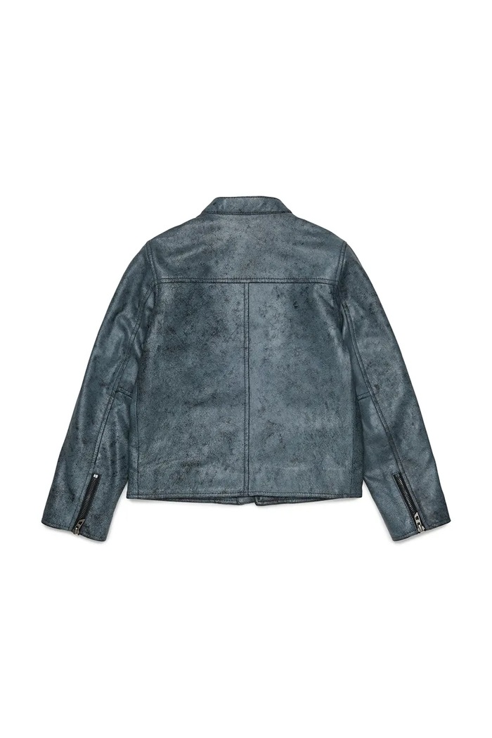 Diesel Skórzana dziecięca JLEVERT JACKET J03023.0AJFV czarny AW26