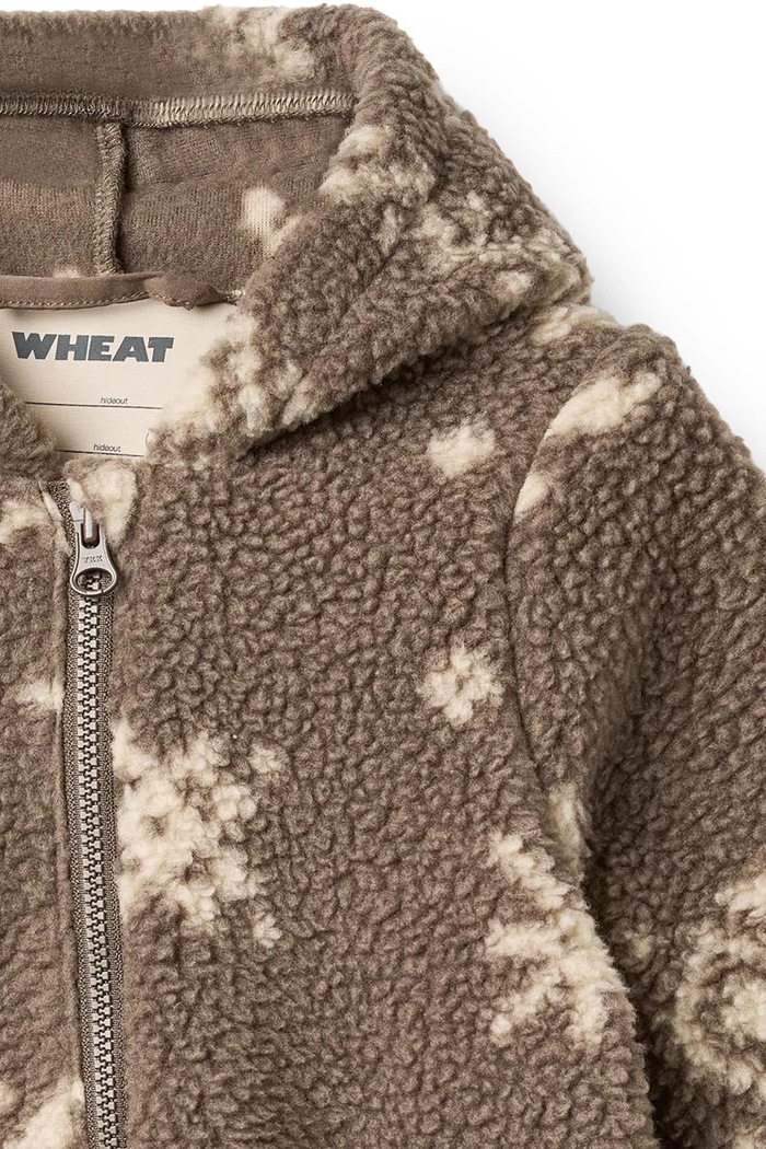 Αγορίστικα Wheat Ολόσωμη φόρμα βρεφική φλις 8071.903R.GRS καφέ