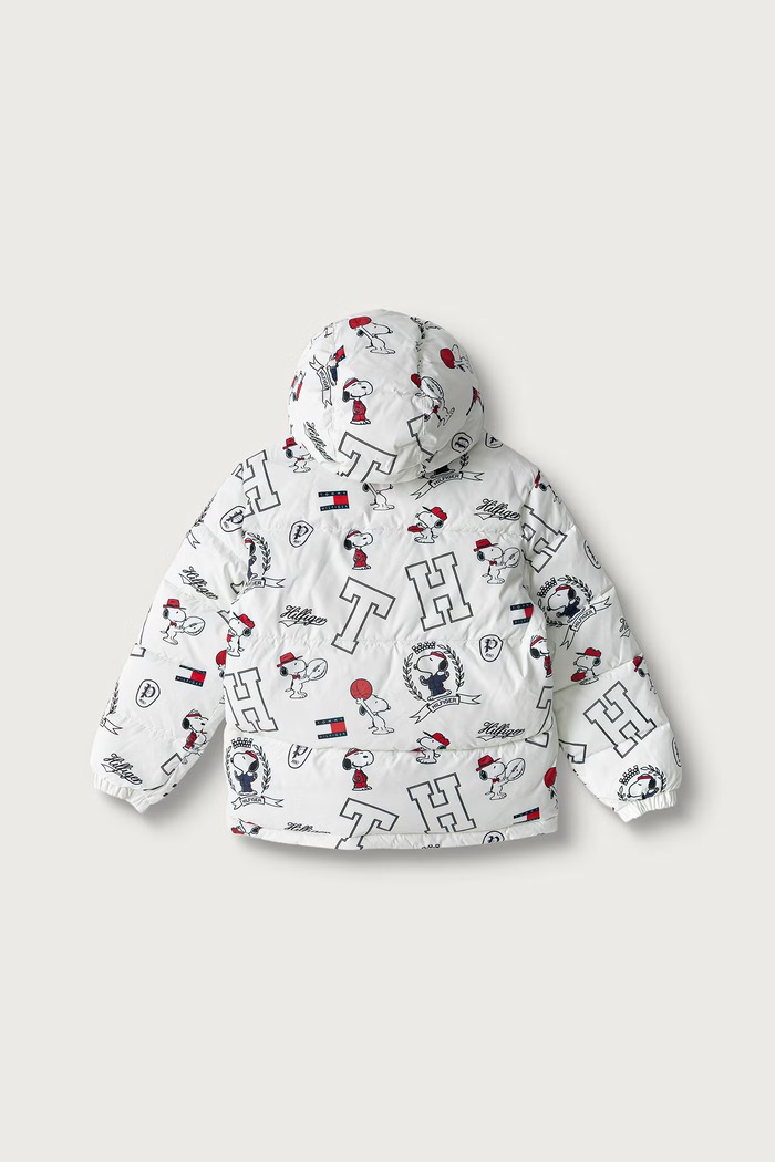 Κοριτσίστικα Tommy Hilfiger Καπιτονέ μπουφάν παιδικό x Peanuts KS0KS00762.74.122.9BY2 λευκό