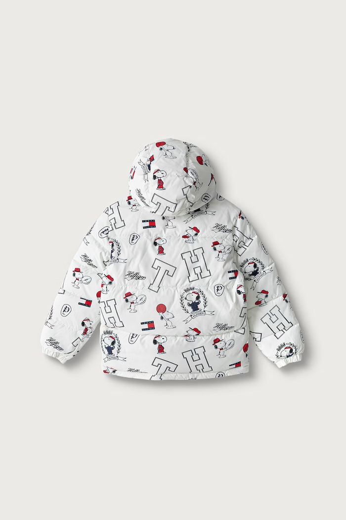 Κοριτσίστικα Tommy Hilfiger Καπιτονέ μπουφάν παιδικό x Peanuts KS0KS00762.74.122.9BY2 λευκό