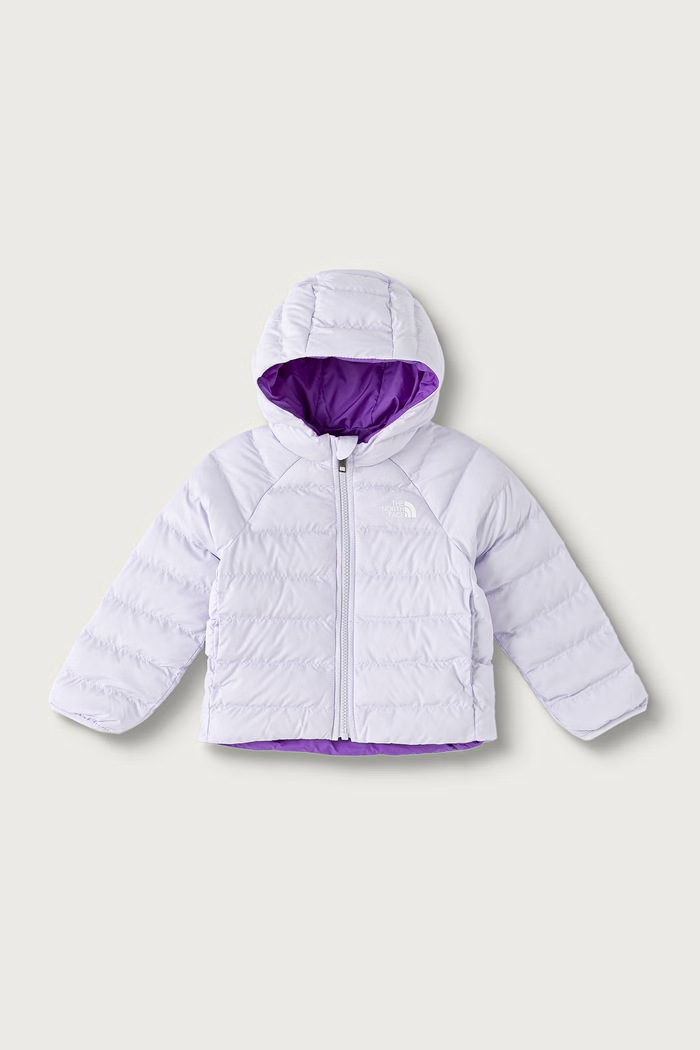 The North Face Kurtka dwustronna dziecięca KID REVERSIBLE PERRITO HOODED JACKET fioletowy NF0A88VJNNO1