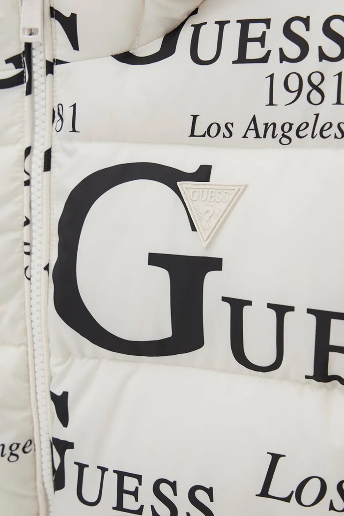 Kurtka pikowana dziecięca Guess H6BL05.W4160.9BY2 biały