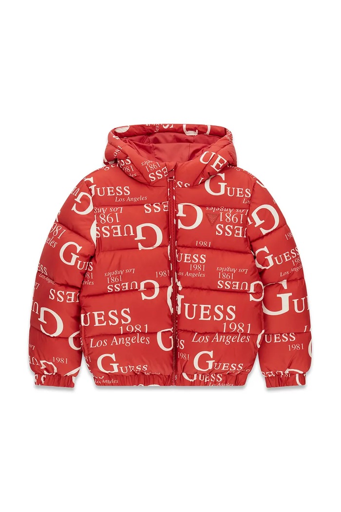 Guess Kurtka pikowana dziecięca czerwony H6BL05.W4160.9BY2