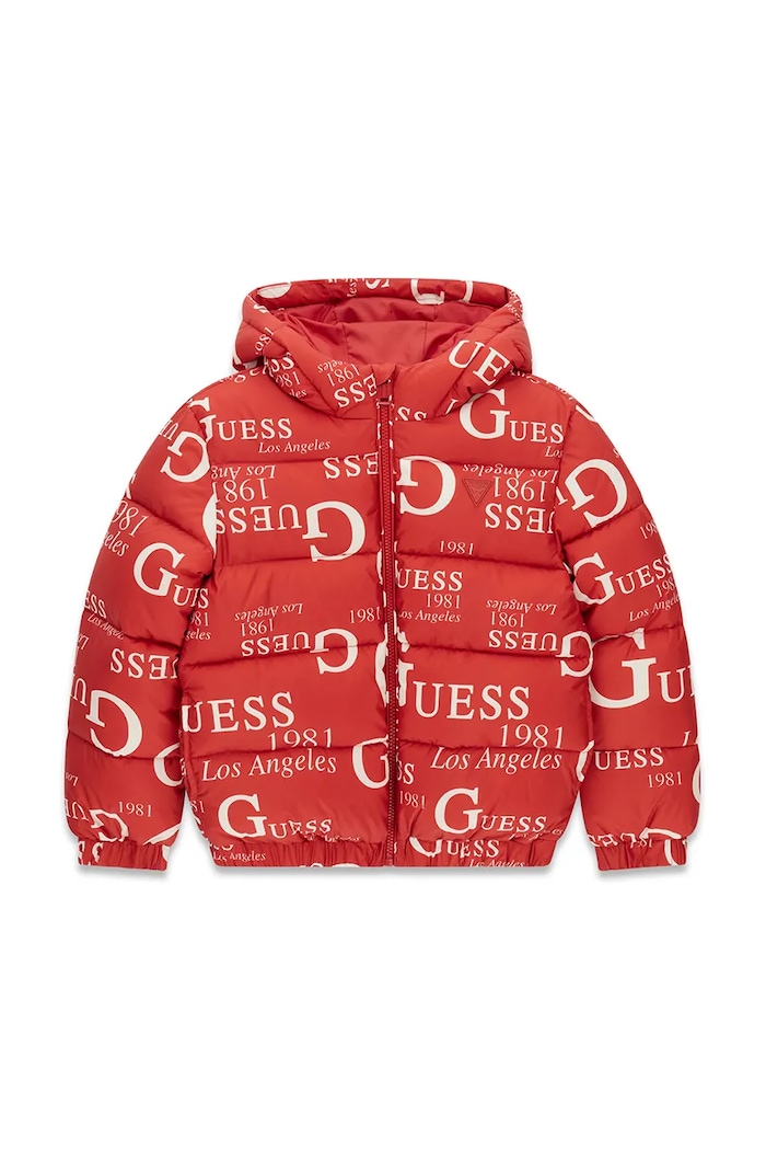 Guess Kurtka pikowana dziecięca czerwony H6BL05.W4160.9BY2