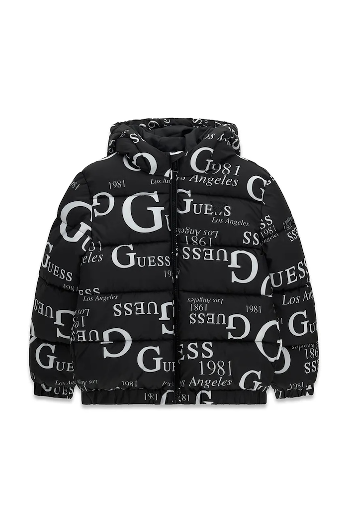 Guess Kurtka pikowana dziecięca czarny H6BL05.W4160.9BY2