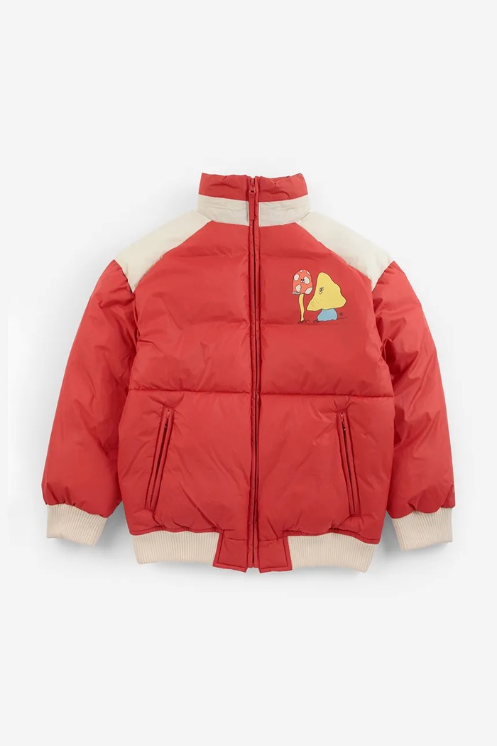 Bobo Choses Kurtka dziecięca Mush Monster 226AC101 czerwony AW26