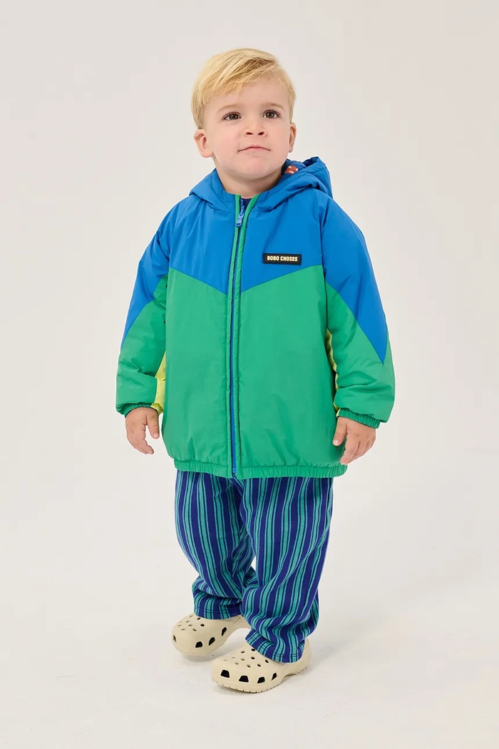 Bobo Choses Kurtka dwustronna dziecięca Mush Monster zielony 226AB096