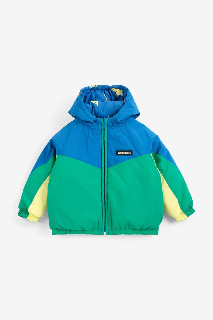 Bobo Choses Kurtka dwustronna dziecięca Mush Monster 226AB096 zielony AW26
