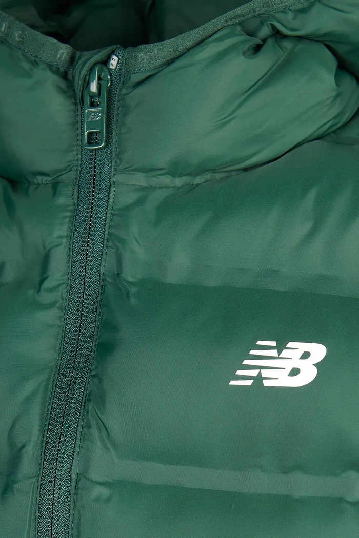 New Balance kurtka pikowana dziecięca zielony LAKB0036
