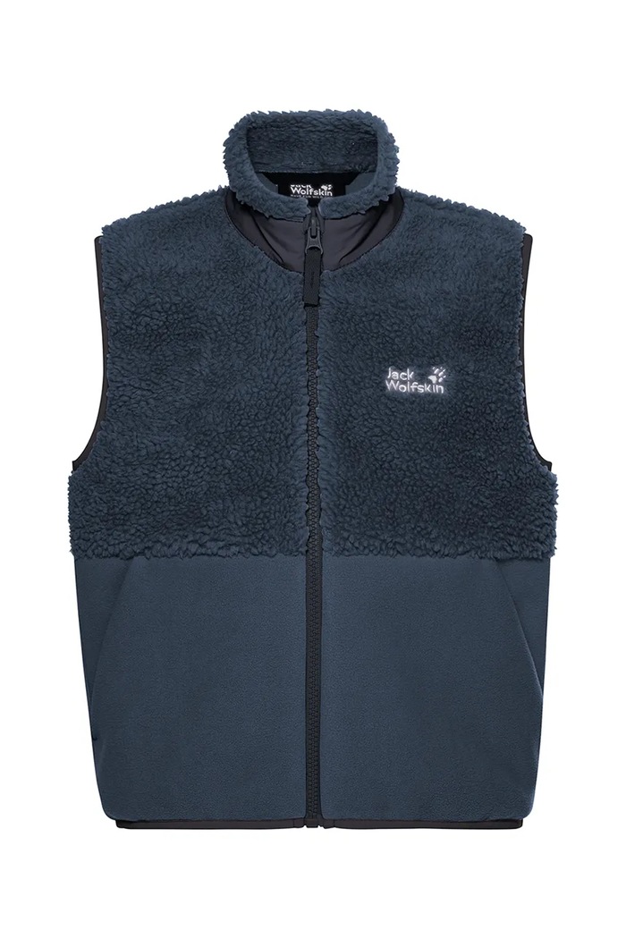 Jack Wolfskin Bezrękawnik dziecięcy polarowy ICE CURL A66238.164.176 granatowy AW26