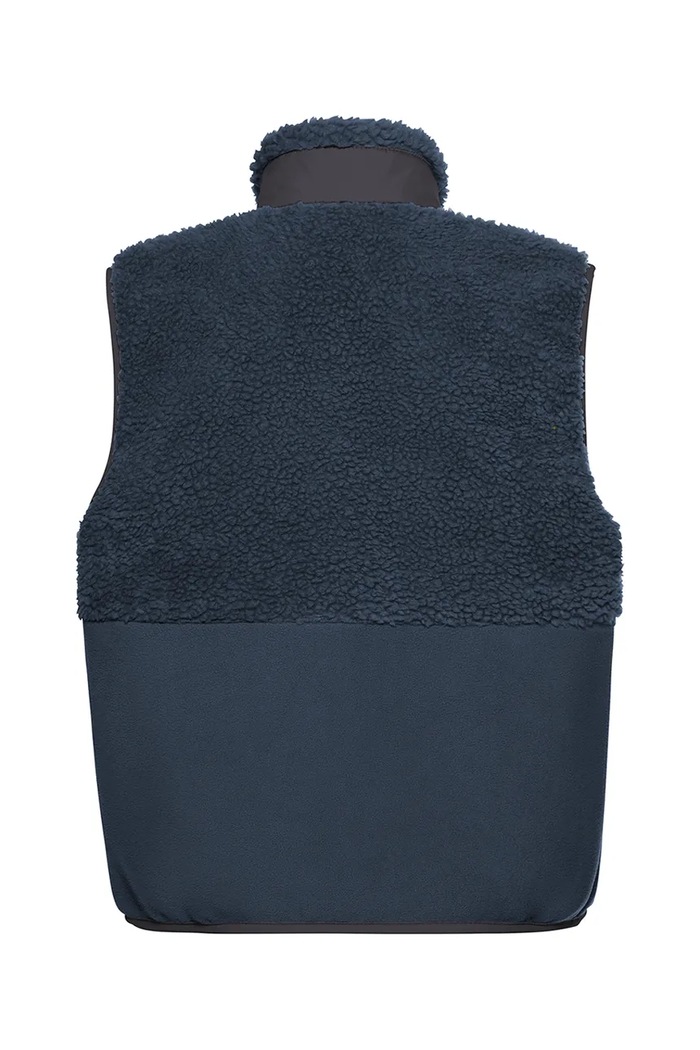 Chłopiec Jack Wolfskin Bezrękawnik dziecięcy polarowy ICE CURL A66238.164.176 granatowy
