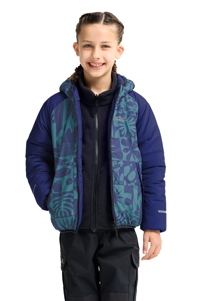 Kurtka dwustronna dziecięca ZENON TWIST Jack Wolfskin niebieski A66164.164.176