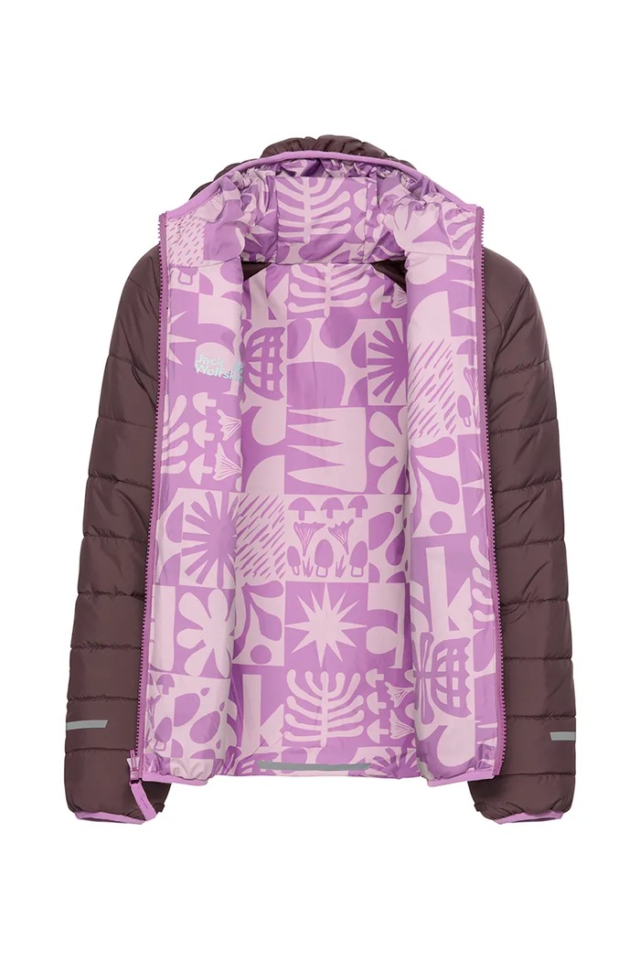 Kurtka dwustronna dziecięca ZENON TWIST Jack Wolfskin A66164.104.152 fioletowy