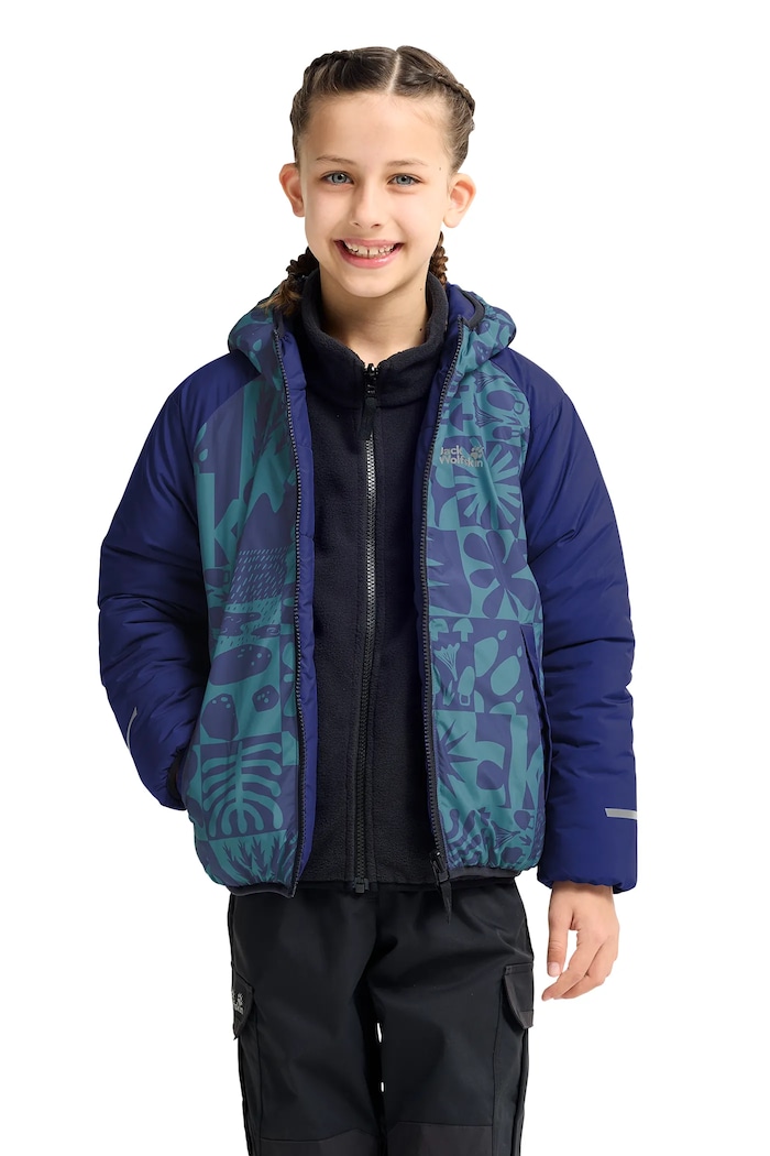 Kurtka dwustronna dziecięca ZENON TWIST Jack Wolfskin niebieski A66164.104.152