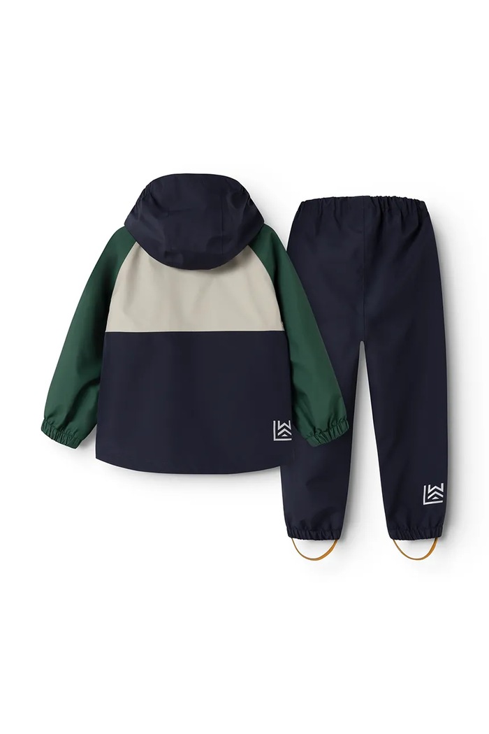 Liewood Komplet dziecięcy Pedia Rainwear Set LW21049.9BY2 granatowy AW26