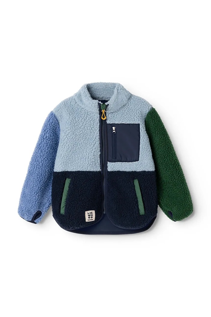 Liewood Kurtka dziecięca Nolan Pile Jacket LW21048.9BY2 niebieski AW26