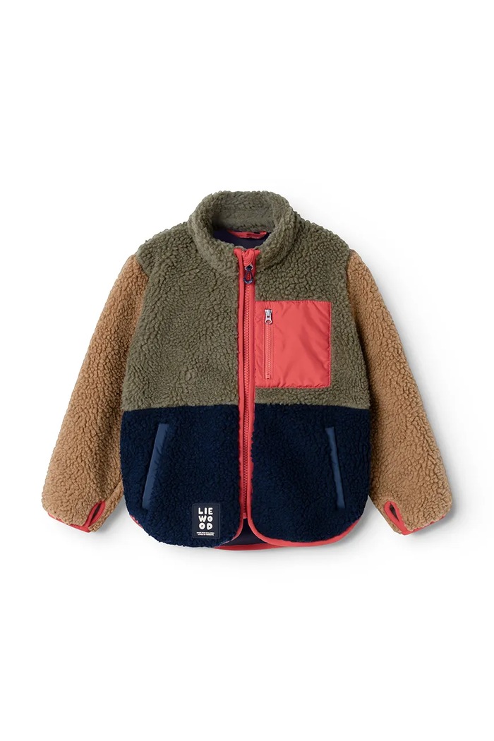 Liewood Kurtka dziecięca Nolan Pile Jacket zielony LW21048.9BY2