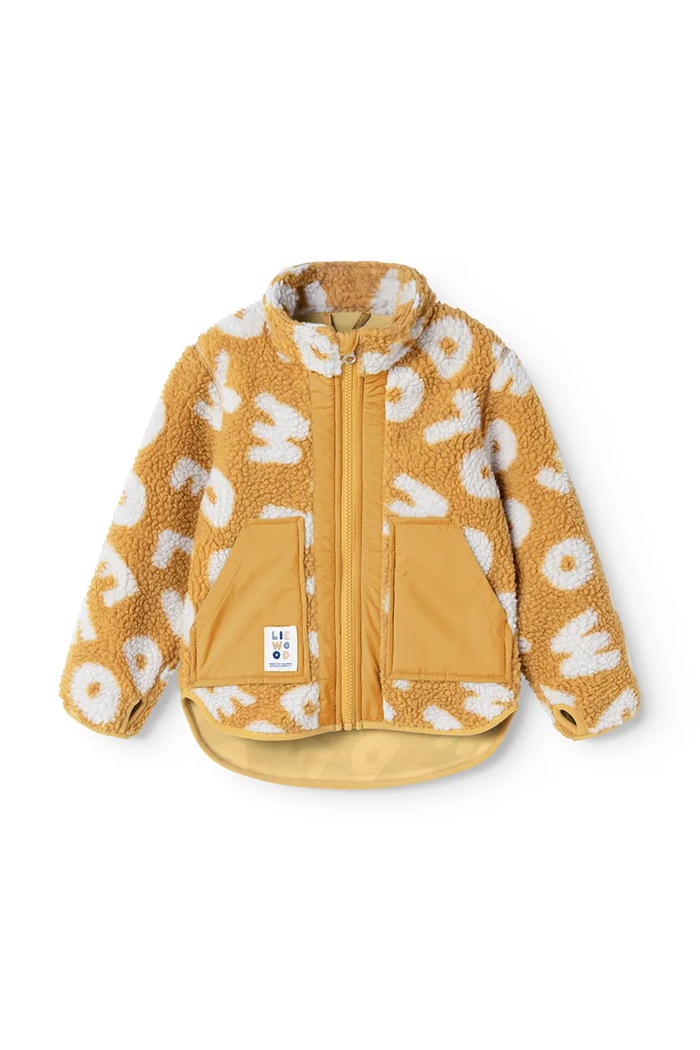 Liewood Kurtka dziecięca polarowa Noam Pile Jacket LW21047.9BY2 żółty AW26