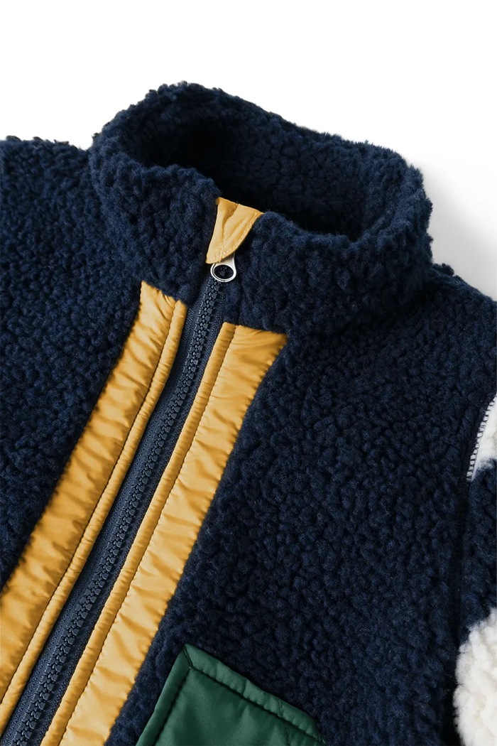 Chłopiec Liewood Kurtka dziecięca polarowa Noam Pile Jacket LW21047.9BY2 granatowy