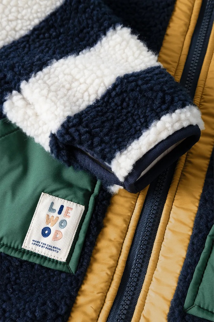 Kurtka dziecięca polarowa Noam Pile Jacket Liewood LW21047.9BY2 granatowy