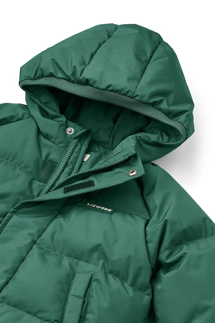 Chłopiec Liewood Kurtka puchowa dziecięca Adelina Down Jacket LW21043.9BY2 zielony