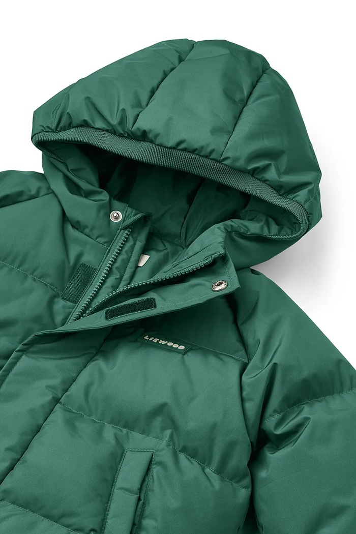 Chłopiec Liewood Kurtka puchowa dziecięca Adelina Down Jacket LW21043.9BY2 zielony