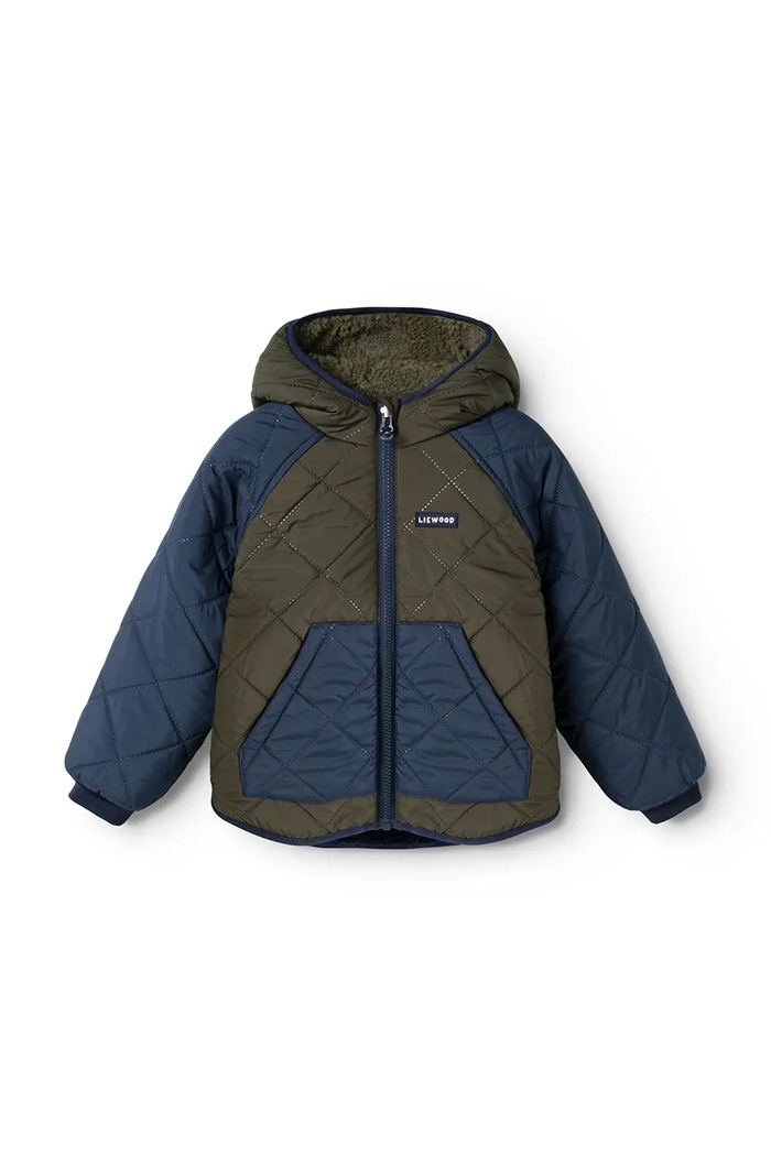 Kurtka dwustronna dziecięca Jackson Reversible Jacket Liewood LW21040.9BY2 zielony