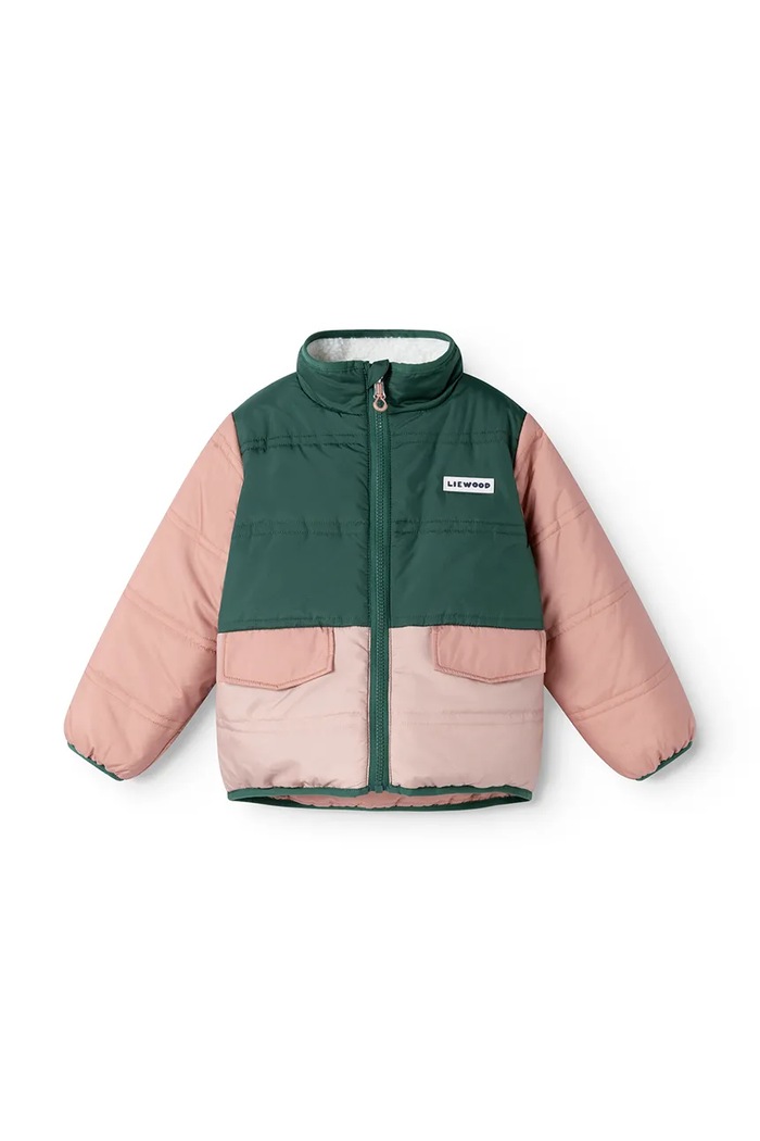 Liewood Kurtka dwustronna dziecięca Franka Reversible Jacket LW20890.9BY2 różowy AW26