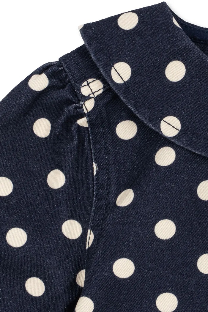 Băieți Konges Sløjd Geacă tip cămașă pentru copii din bumbac NOLA SHIRT JACKET GOTS KS106189.9BY2 bleumarin