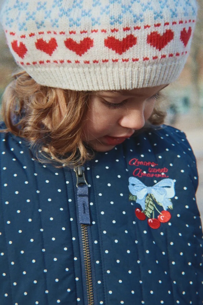 Konges Sløjd Bomber jakna za djecu JUNO PRINTED DOT BOMBER JACKET KS106052.9BY2